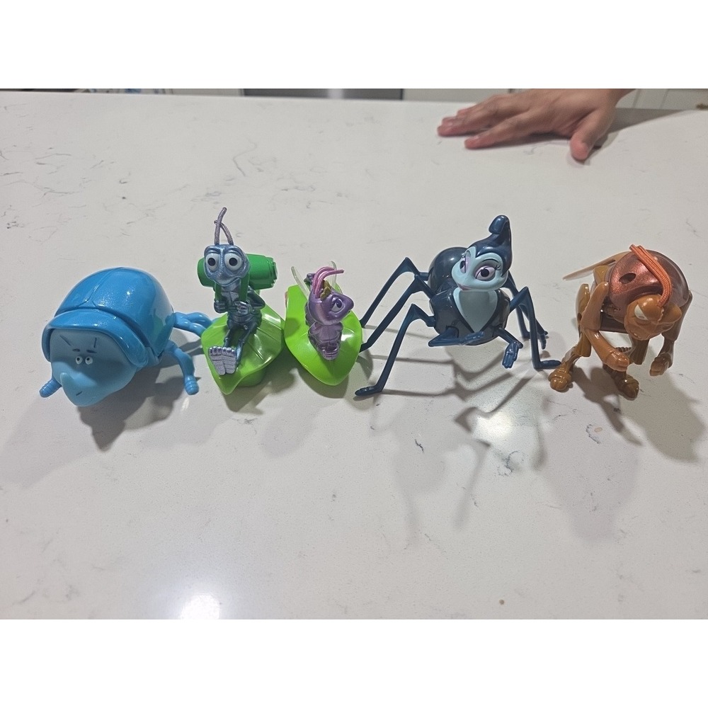 Lot of 5 McDonalds General Mills  Disney Pixar A Bug's Life Toy Figures Toys
